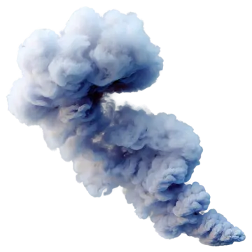 a cloud of smoke on a white background
