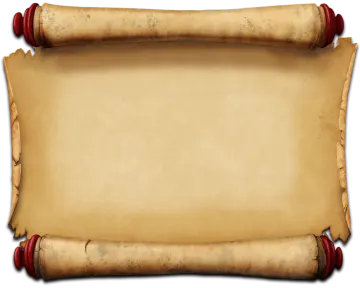 an old scroll on a white background