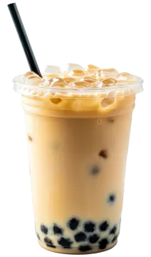 a close up of a drink in a plastic cup