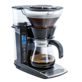 a coffee maker on a white background