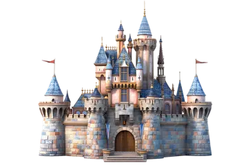 a castle on a white background