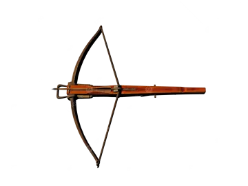 a bow and arrow on a white background