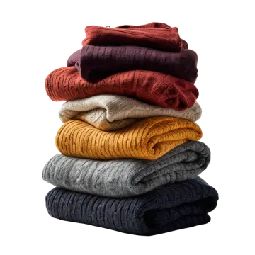 a stack of blankets