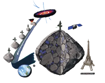 a diagram of the structure of an asteroid