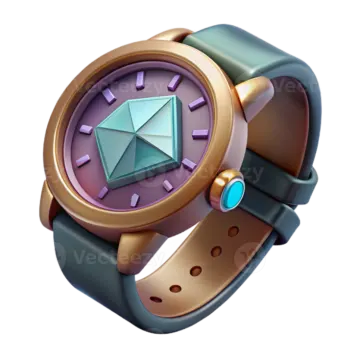a watch with a diamond on it