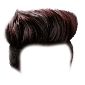 a drawing of a man's hair