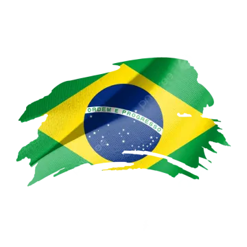the flag of brazil on a white background