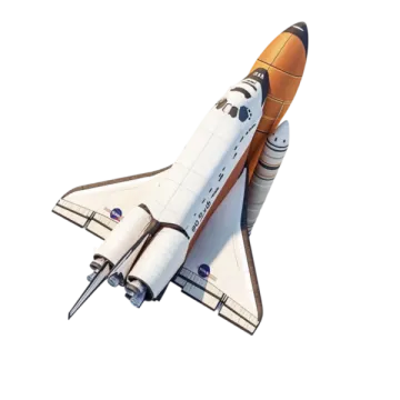 a model of the space shuttle