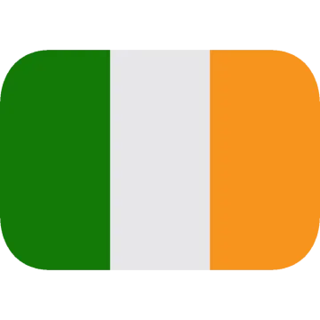 a green and white irish flag