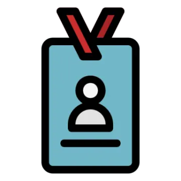 a medal icon with a person on it