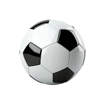 a soccer ball on a white background