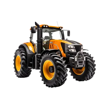 a tractor on a white background
