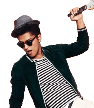 a man with sunglasses and a hat holding a guitar
