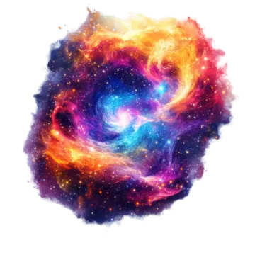 a colorful nebula nebula with stars in the background