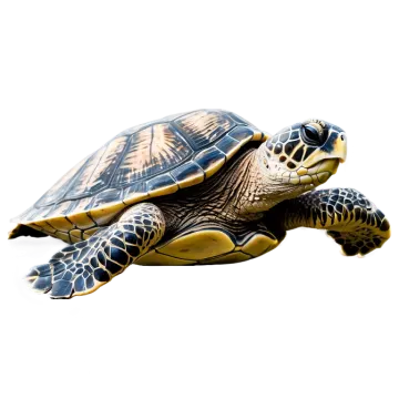 a green sea turtle on a white background