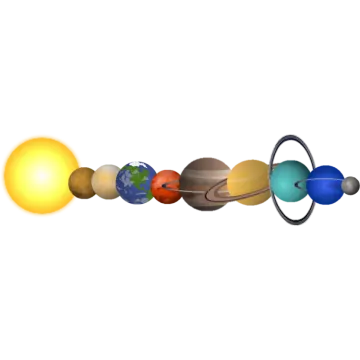 a diagram of the planets