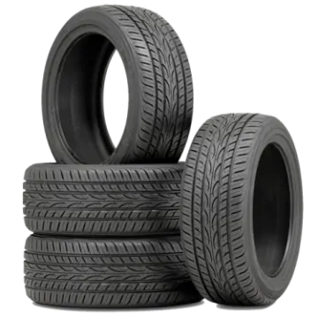 a pile of tires on a white background