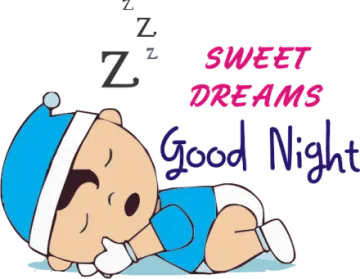 a baby sleeping on the ground with the words sweet dreams, good night