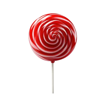 a red and white lobok on a white background