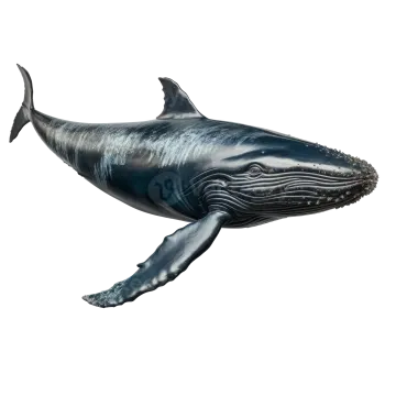 a humpback whale is shown in this image
