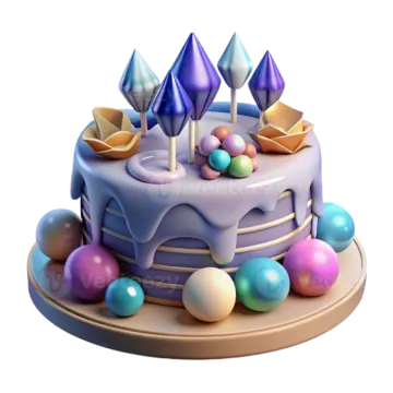 an image of a birthday cake on a plate