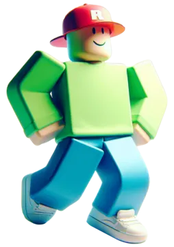 a lego man in a green shirt and blue pants