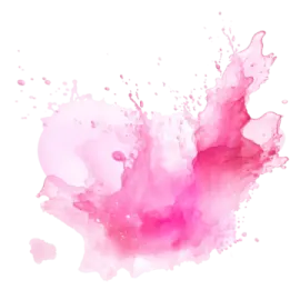 a pink ink splash on a white background