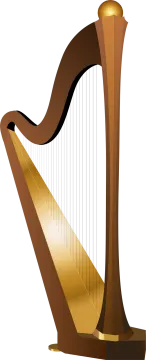a golden harp
