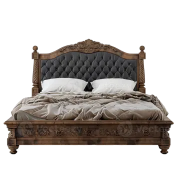 the bed is made of wood