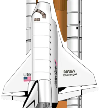 a space shuttle is shown in this image