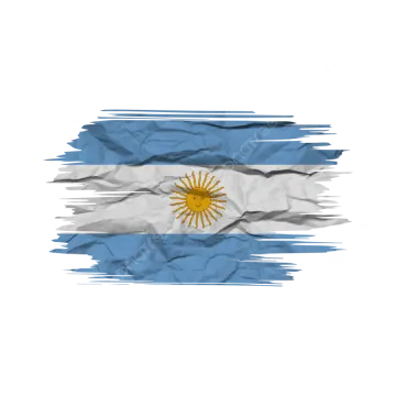 the flag of argentina on a white background