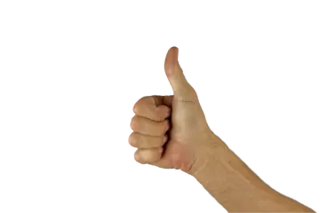 a man's hand with a thumb on it
