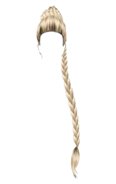 a drawing of a woman with long blonde hair