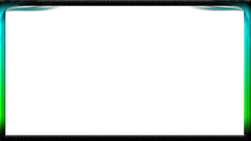 a computer screen with a green and blue light coming out of it