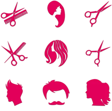 a set of hairdres and scissors