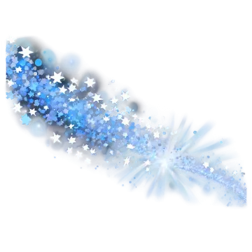 a blue and white background with stars