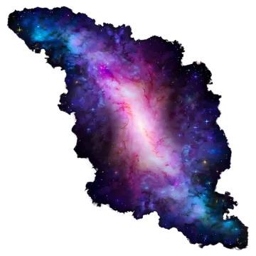 an image of the shape of a galaxy