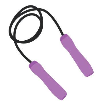 a pair of purple earphones
