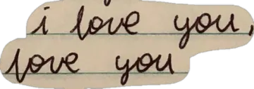 a piece of paper that says i love you for you
