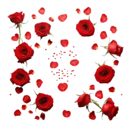 a bunch of red roses on a white background