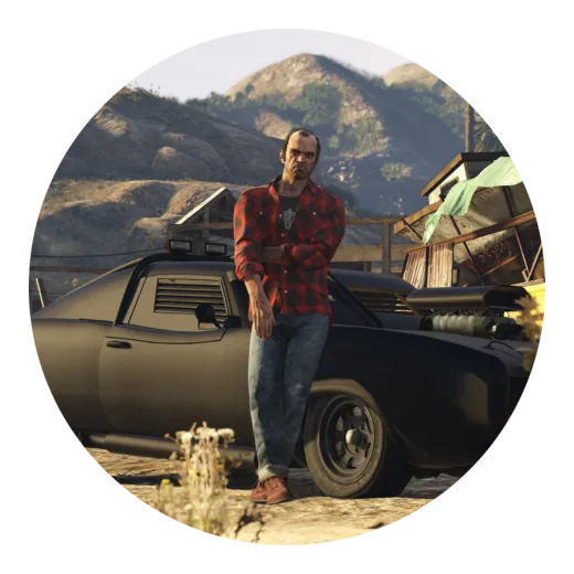 a man standing in front of a car