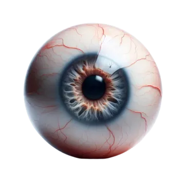 a close up view of an eye