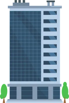 a building with solar panels on it