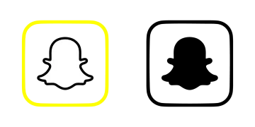 a white background with black and yellow icons