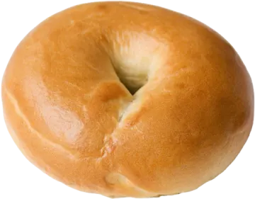 a bagel on a white background