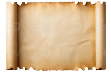 a piece of old paper on a white background