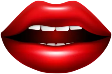 a red lips clipart