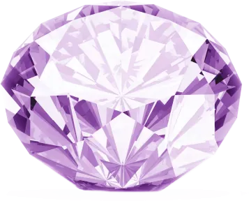 a purple diamond on a white background