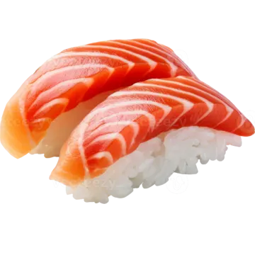 two pieces of sui on a white background