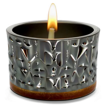 a candle that is sitting on top of a table